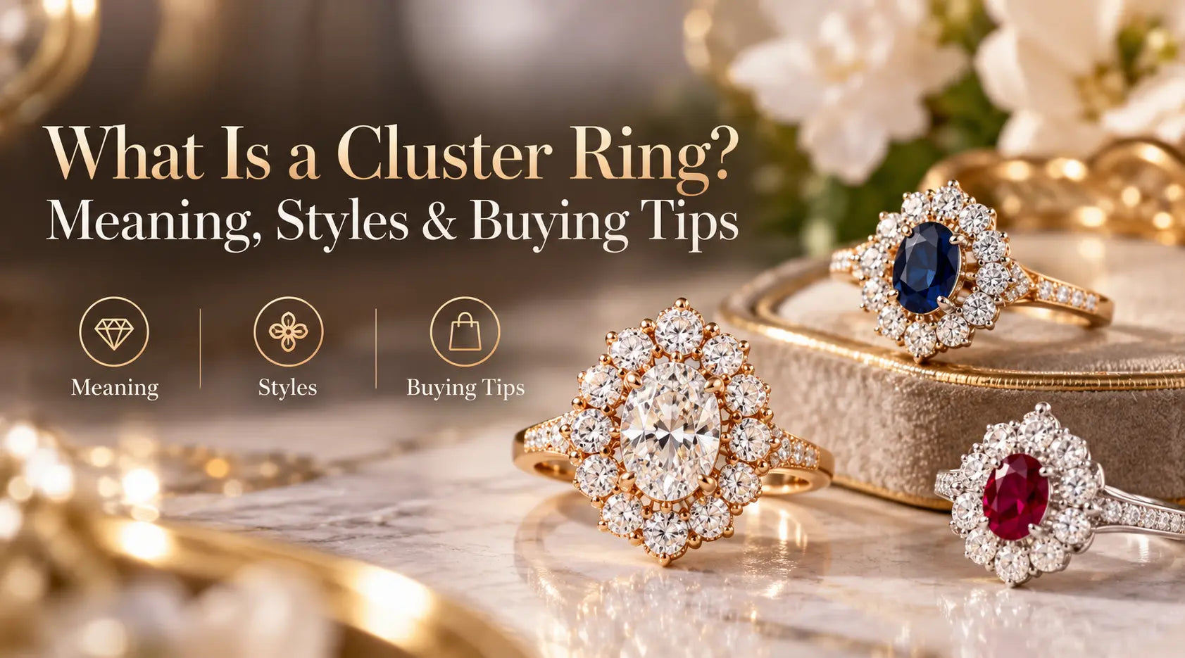 What Is a Cluster Ring? Meaning, Styles & Buying Tips
