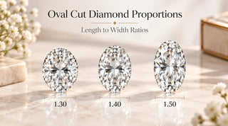 What Is the Best Oval Diamond Ratio? 1.30 vs 1.40 vs 1.50