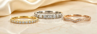 Moissanite Wedding Bands