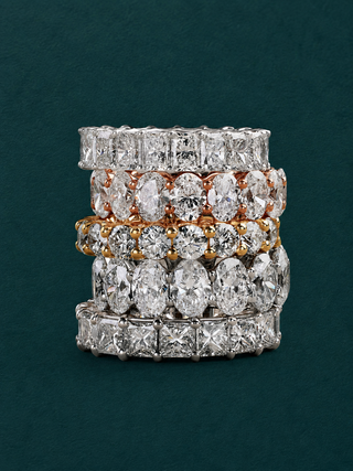 Moissanite Wedding Bands