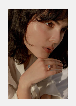 2.50ct Emerald East West Diamond Bezel Solitaire Engagement Ring With Wedding Band