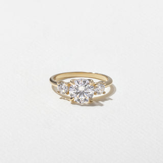 round ring, moissanite round ring, round diamond ring, Best three stone engagement rings for women, Affordable three stone engagement rings online, Unique three stone engagement rings for her 
