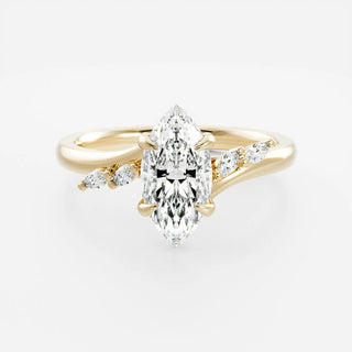 marquise ring, moissanite marquise ring, marquise diamond ring, Affordable solitaire engagement rings online, Unique solitaire engagement rings for her, Best solitaire engagement rings for women

