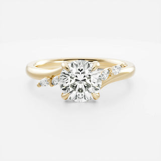 round ring, moissanite round ring, round diamond ring, Affordable solitaire engagement rings online, Unique solitaire engagement rings for her, Best solitaire engagement rings for women