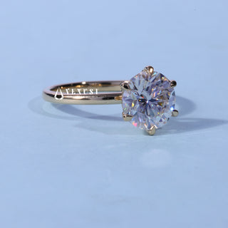 1.50CT Round Moissanite Diamond Solitaire Engagement Ring