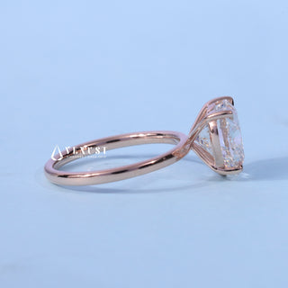 2.0CT Heart Cut Moissanite Diamond Solitaire Engagement Ring