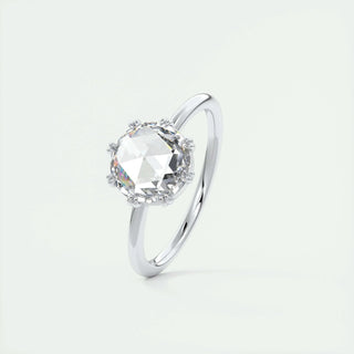 1.47CT Round Cut Solitaire Double Prong Moissanite Engagement Ring