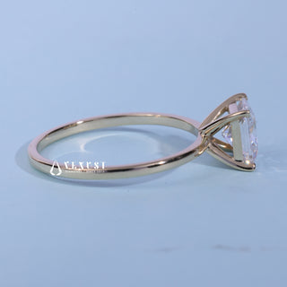 1.0CT Princess Cut Moissanite Diamond Solitaire Engagement Ring