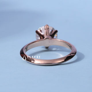 1.50CT Round Moissanite Diamond Solitaire Engagement Ring