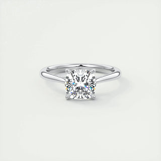 2.15 CT Cushion Cut Solitaire Moissanite Engagement Ring