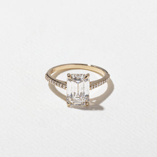 emerald ring, moissanite emerald ring, emerald diamond ring, Best pave engagement rings for women, Affordable pave engagement rings online, Unique pave engagement rings for her 
