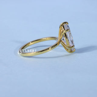 1.0CT Marquise Cut Moissanite Diamond Solitaire Engagement Ring