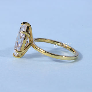 1.0CT Marquise Cut Moissanite Diamond Solitaire Engagement Ring