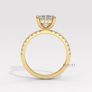 2 carat emerald cut diamond engagement ring for her