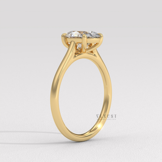 2ct oval engagement ring pave band
