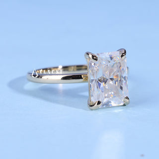 2.0CT Radiant Cut Moissanite Diamond Solitaire Engagement Ring