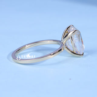 2.0CT Elongated Cushion Cut Moissanite Diamond Solitaire Engagement Ring