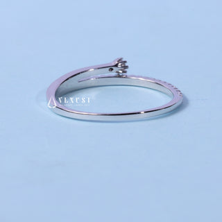 Round Cut Moissanite Diamond Cluster Wedding Band