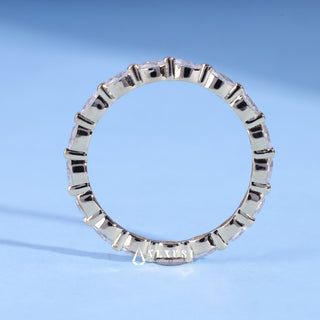 Marquise Moissanite Diamond Full Eternity Wedding Band