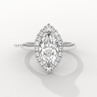 1.50CT Marquise Cut Moissanite Diamond Solitaire Engagement Ring