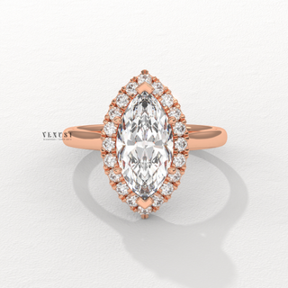 1.50CT Marquise Cut Moissanite Diamond Solitaire Engagement Ring