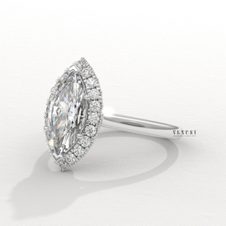 1.50CT Marquise Cut Moissanite Diamond Solitaire Engagement Ring