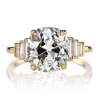 4 carat moissanite engagement ring