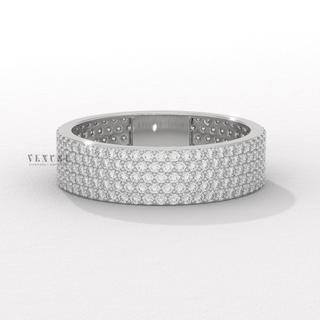 5 stone diamond anniversary band