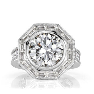 6.50CT Round Brilliant Moissanite Ring