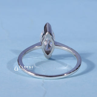 0.50CT Marquise Cut Moissanite Diamond Solitaire Engagement Ring