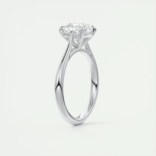 2.15 CT Cushion Cut Solitaire Moissanite Engagement Ring