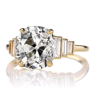 7 stone moissanite ring