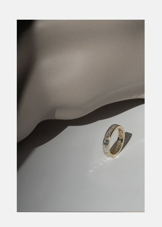 2.0ct Asscher Moissanite Diamond Tension Style Engagement Ring With Matching Band