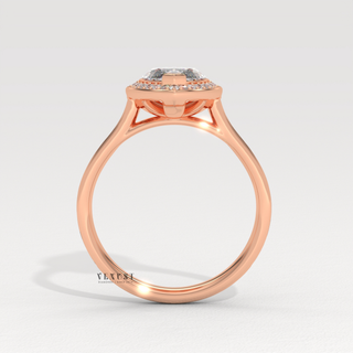 Diamond Engagement Ring, Halo Engagement Ring, Marquise Engagement Ring