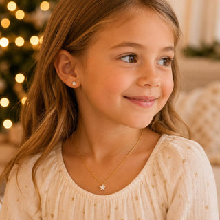 Star Cut Moissanite Pendant Necklace - Christmas lab grown moissanite jewelry