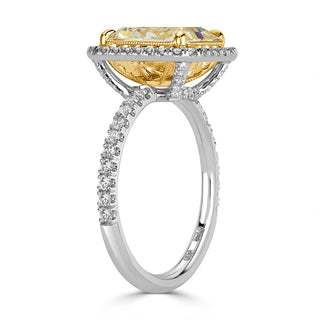 Fancy Yellow Diamond Ring
radiant ring 
radiant engagement ring 