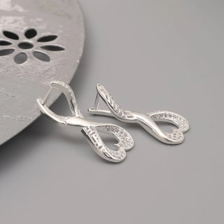 Open Heart Pave Earrings by Venust Diamonds - fine jewelry gift idea