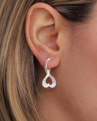Open Heart Pave Earrings by Venust Diamonds - fine jewelry gift idea
