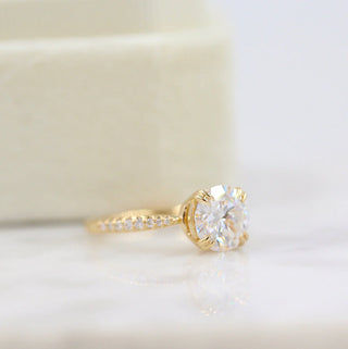 1.80CT Round Solitaire Moissanite Diamond Engagement Ring