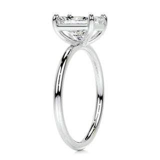 2.0ct Radiant Cut Solitaire Moissanite Diamond Engagement Ring