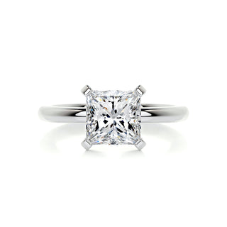 2.0ct Princess Cut Solitaire Moissanite Diamond Engagement Ring