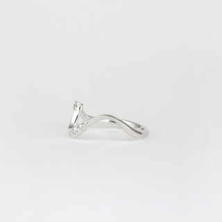 1.50ct Oval Cut Diamond Moissanite Curved Unique Bridal Ring Set