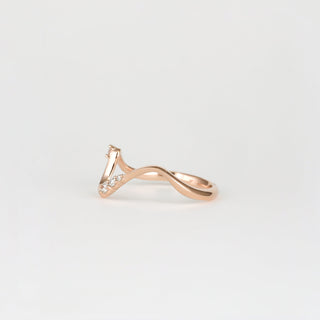 1.50ct Oval Cut Diamond Moissanite Curved Unique Bridal Ring Set