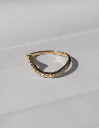 1.50CT Elongated Cushion Cut Moissanite Unique Bypass Engagement Ring With Matching Curved Band