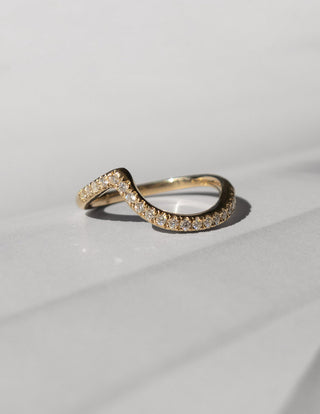 1.50CT Elongated Cushion Cut Moissanite Unique Bypass Engagement Ring With Matching Curved Band