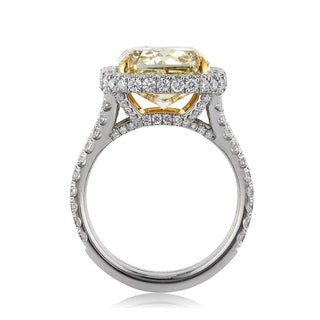 Moissanite Split Shank Ring