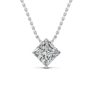 Princess Cut Colleen Diamond Moissanite Necklace For Women