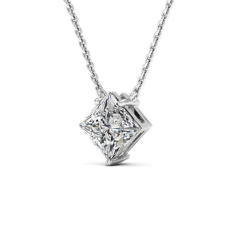 Princess Cut Colleen Diamond Moissanite Necklace For Women