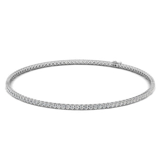 Round Cut Moissanite Riviera Diamond Tennis Necklace For Women