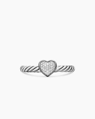 0.05 TCW Round Twisted Heart Shape Moissanite Diamond Wedding Band